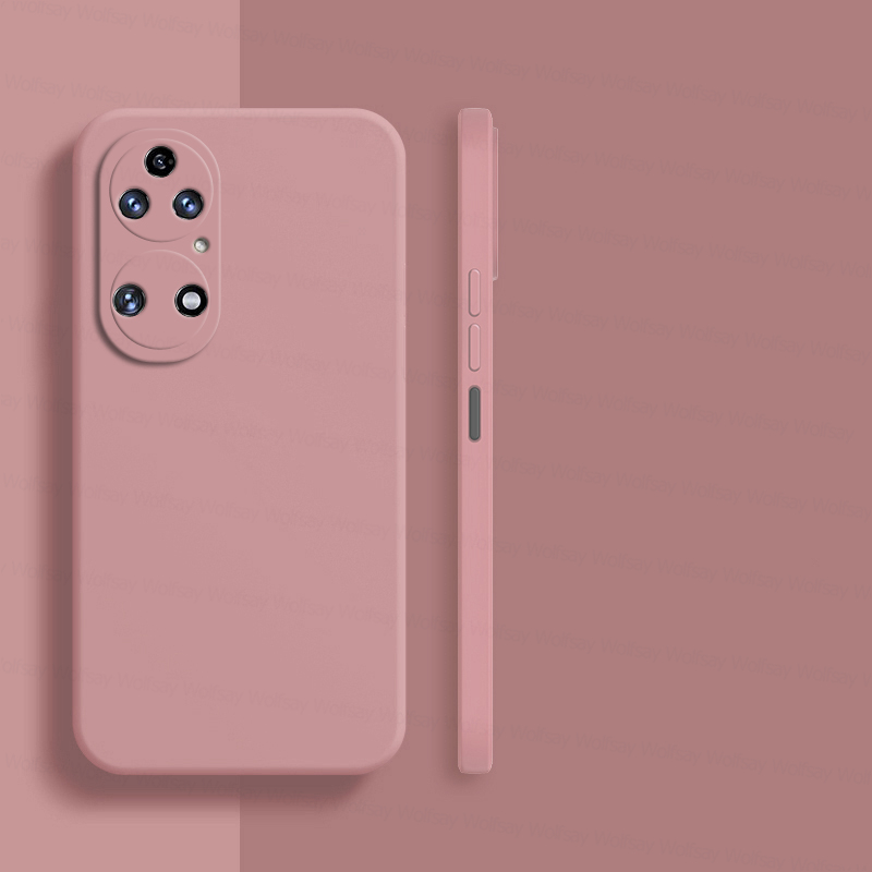 Für Huawei P50 Profi Hülle Huawei P50E P40 P50 P60 Profi Kunst Startseite Caes stoßfestes TPU-Flüssigsilikon-Telefonrückseite Huawei 50 Profi: Aluminium / Rosa