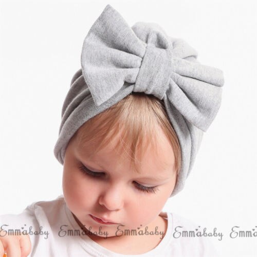 Nette Neugeborene Kleinkind Kinder Baby Jungen Mädchen BIG Bowknot Turban Schädel Caps Baumwolle Beanie Hüte Kleinkind Mädchen Elastische Winter Warm kappe