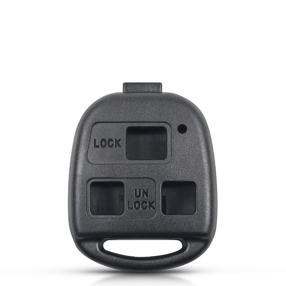 KEYYOU Car Key Shell 2/3 Buttons Remote Case for Lexus Es Rx Is Lx Gs IS200 RX300 ES300 LS400 GX460 For Toyota Uncut TOY48 Blade: 3 Buttons Key