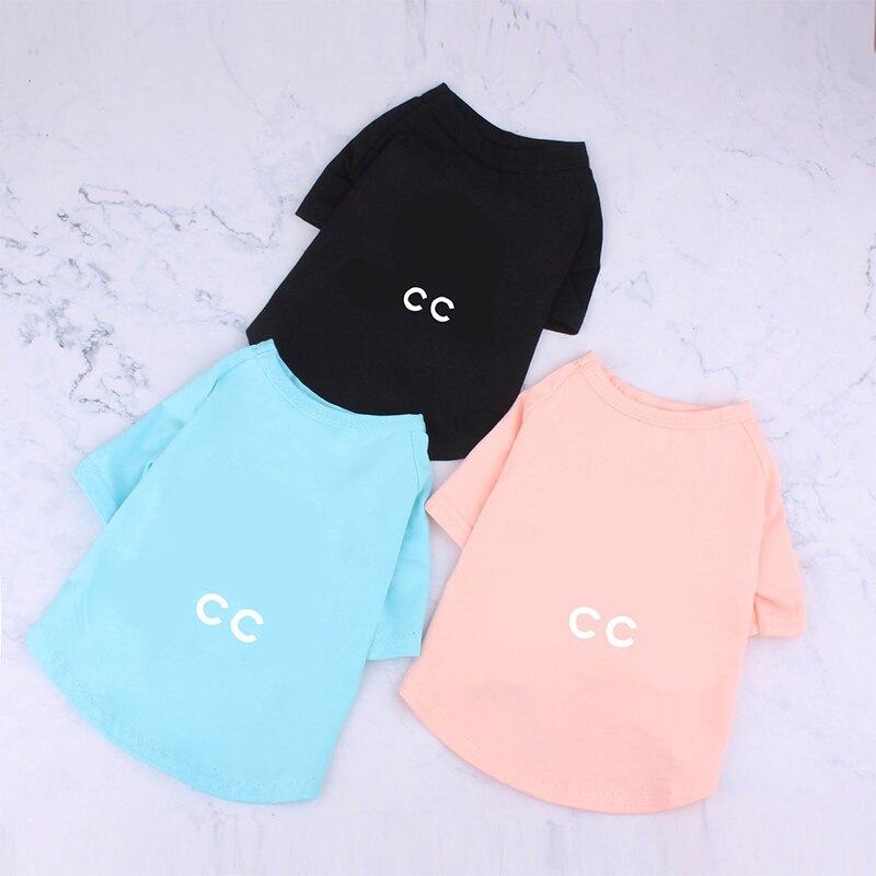 T-shirt carlin en coton d'été | Avec lettres imprimées, déguisement de chiot PC1417