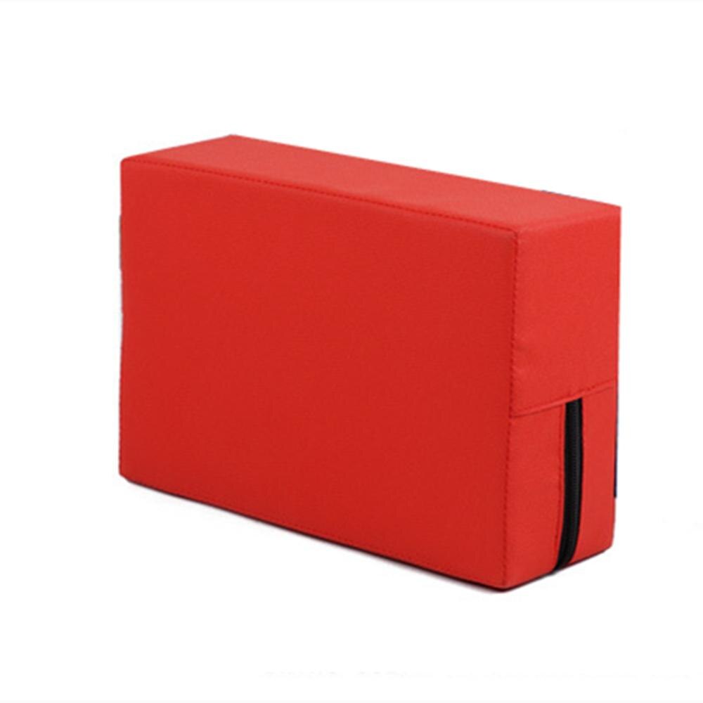 2 Pcs Yoga Block PE Leather Pilates Brick 30x20x10cm for Dacne Gymnastics Leg Press Exercise Gym Training Fitness Equipment: Red