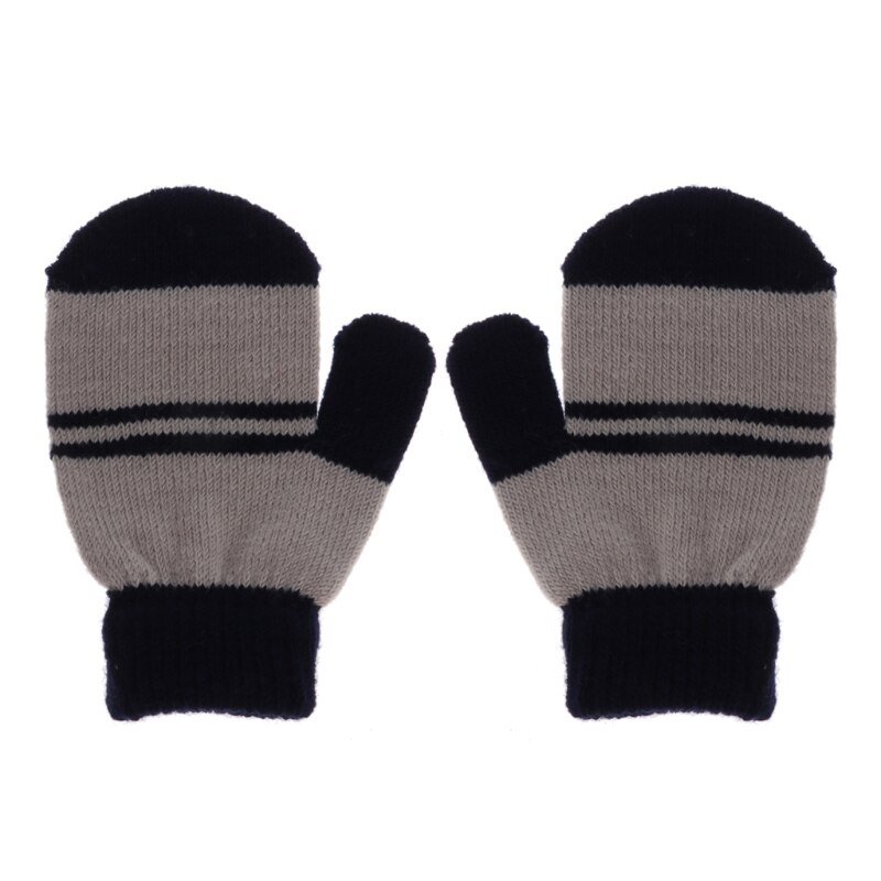 Cute Winter Warm Baby Children Knitted Stretch Mittens Kids Girls Boys Gloves: GY