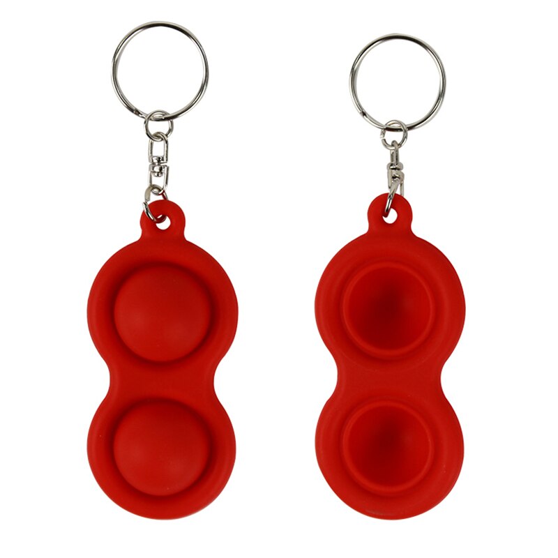 Nieuws Micro Eenvoudige Kuiltje Speelgoed Kuiltje Sleutelhanger Anti Speelgoed Stochastisch Draagt Handig Stress Reliever Speelgoed: Rood