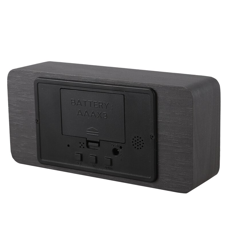 Modern Led Alarm Clock Temperature Humidity Electronic Desktop Digital Table Clocks