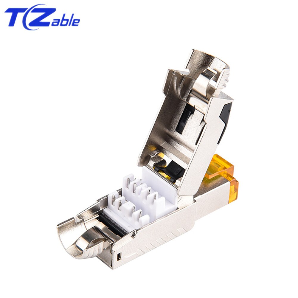 Conector Cat8 RJ45, Cable Ethernet 40G, adaptador de crimpadora sin blindaje, Cable Lan RJ45, extensión de red, enchufe de red rj 45 Cat 8