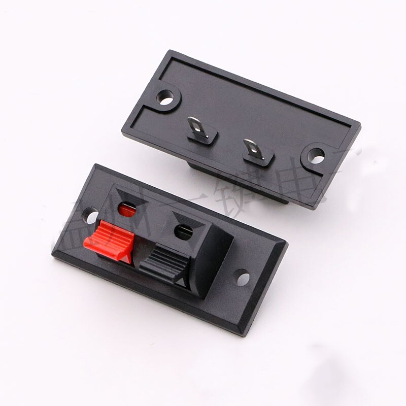 3x 2-weg klemmenblok voor luidspreker luidspreker drukknop connector