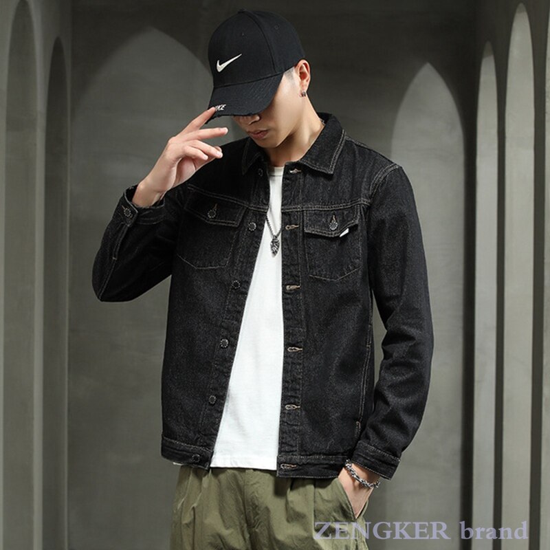 autumn denim jacket for men code loose jackets 7XL 6XL large size boy cowboy clothes men clothing