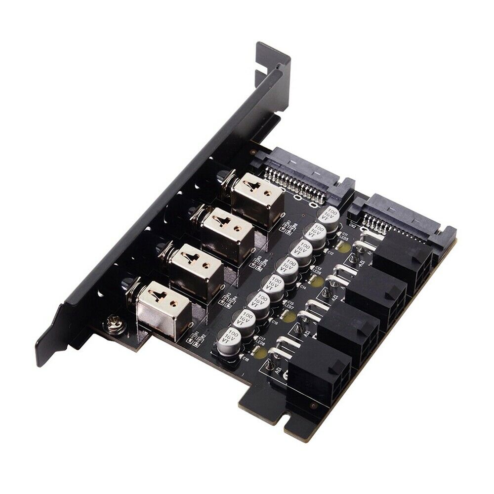GHH 4 Hard Disk Control System Intelligent HDD SSD Power Switch with PCI Bracket Safe Stable Lead-free Durable CE1667