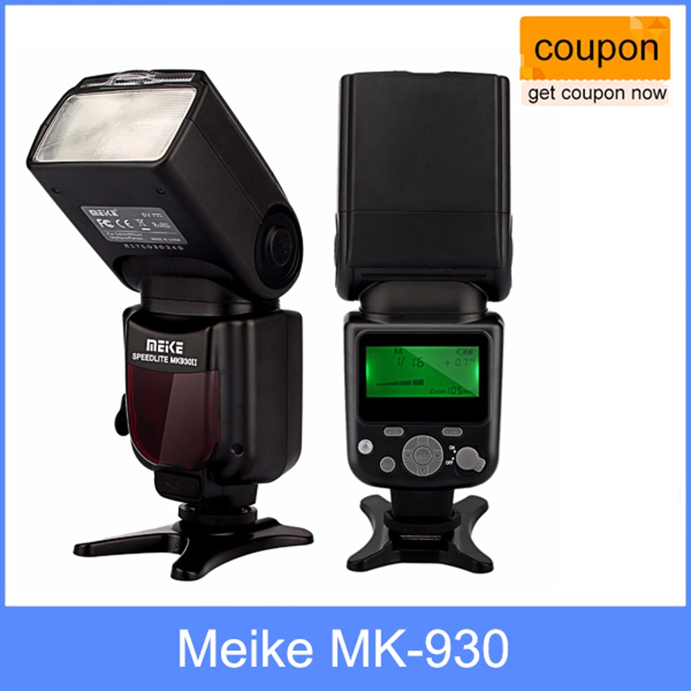 MEIKE producto MK-930 II LCD GN58 Flash Speedlite para Canon Nikon Pentax Olympus DSLR cámaras