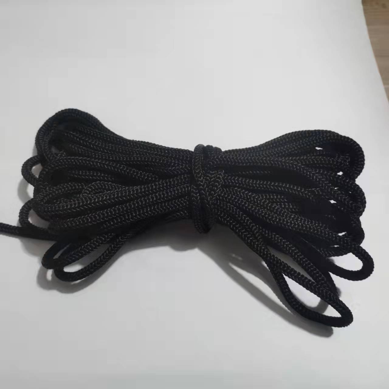 Environmental protection polypropylene rope black-and-white PP yarn braided binding rope packing Rope Nylon basketball net: 1 / 25M