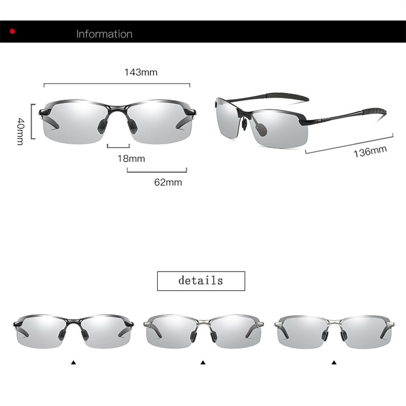 Sunglasses for Night Vision Polarized Safety Goggles HD Panoramic Anti-impact Shock Dust Resistant Fishing/driving Glasses