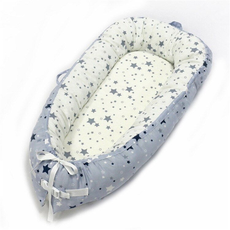 Baby Nest Bed Portable Crib Infant Toddler 100% Cotton Fabric Bed Cradle for Newborn Cots Nursery Washable: style 11