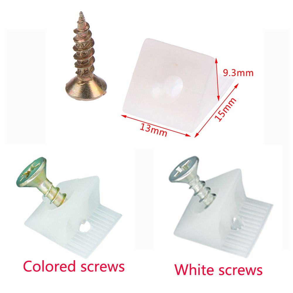 Kit de vis pour réparation de meuble, tiroir de poitrine, affaissement du fond, cales, supports d&#39;angle, 50 pièces