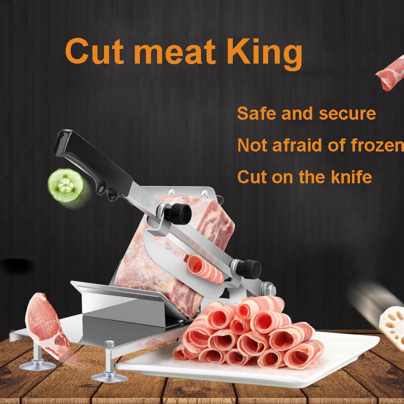 Manual Meat slicer mutton roll slicing machine Stainless steel