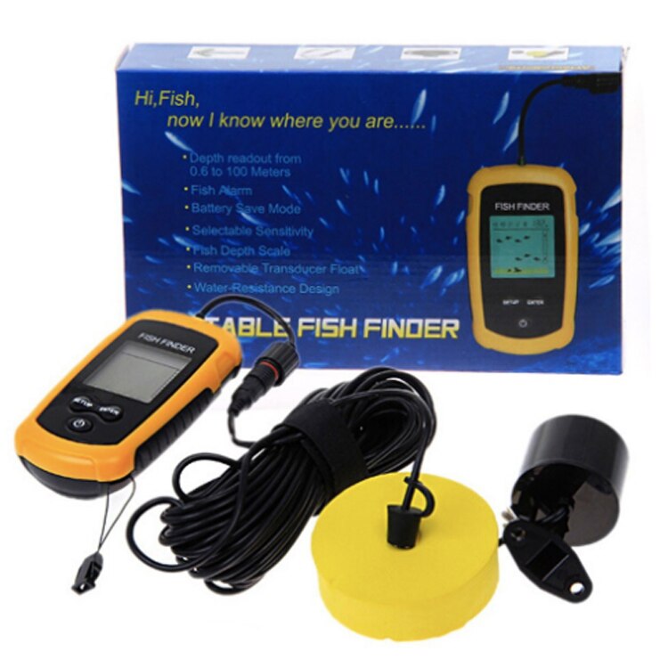 Z 100m Depth 100M Portable Sonar LCD Fish Finders Fishing Tools Echo Sounder Fishing Finder Colorful Screen