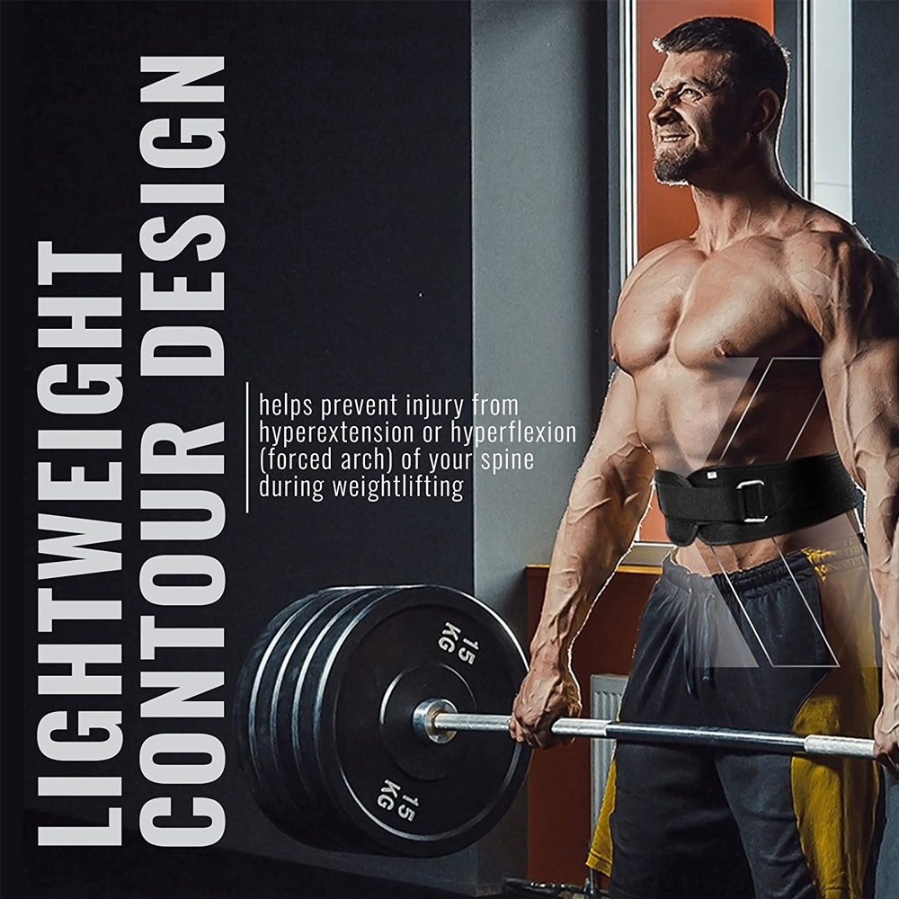 Viktlyftarbälte - Stöd för Marklyftsträning - Funktionell Fitness - Unisex Vuxen