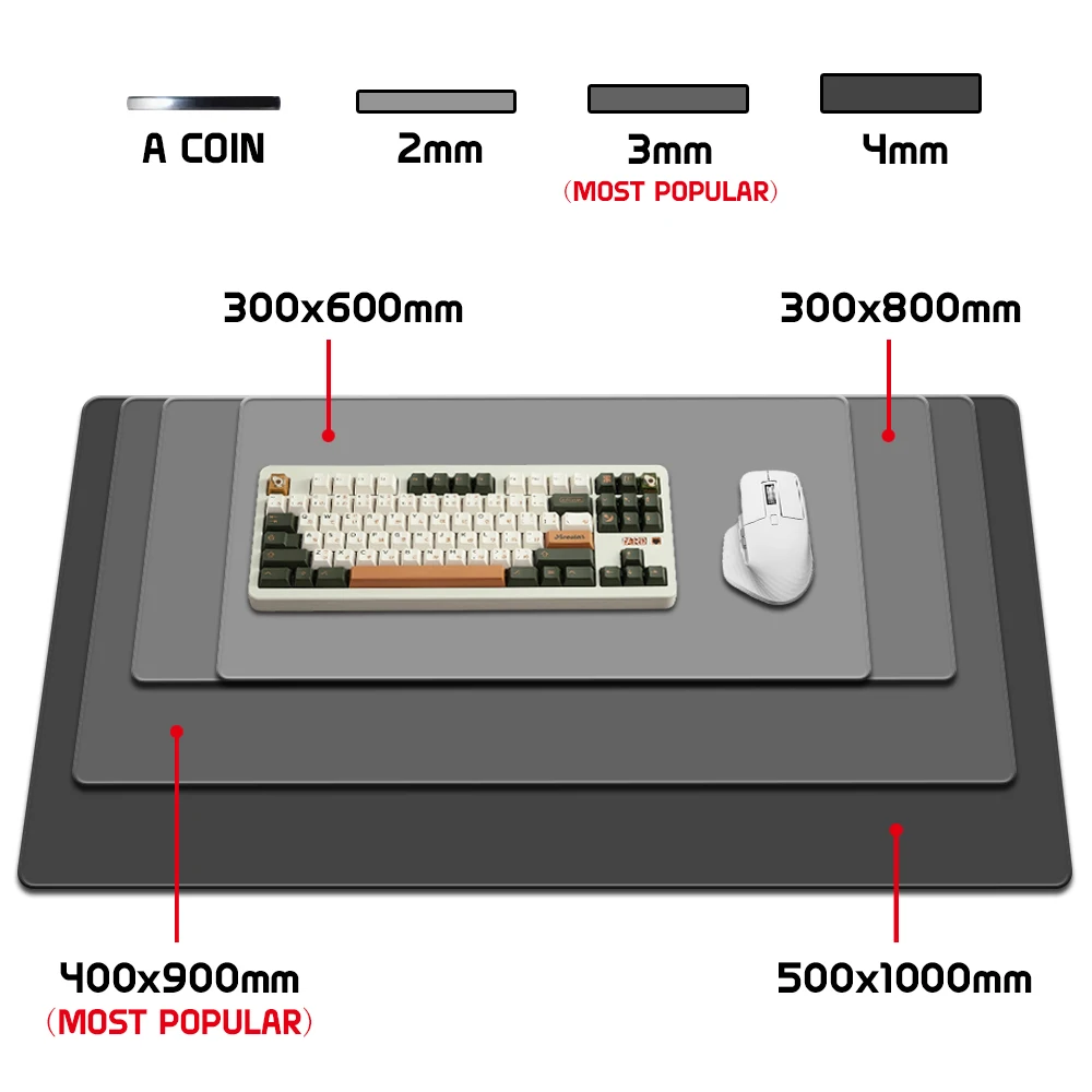 PC gamer Mouse Pad Gaming Accessories Large Sense of technology gaming mats Desk Mat Keyboard expansion pads Rubber anti-slip
