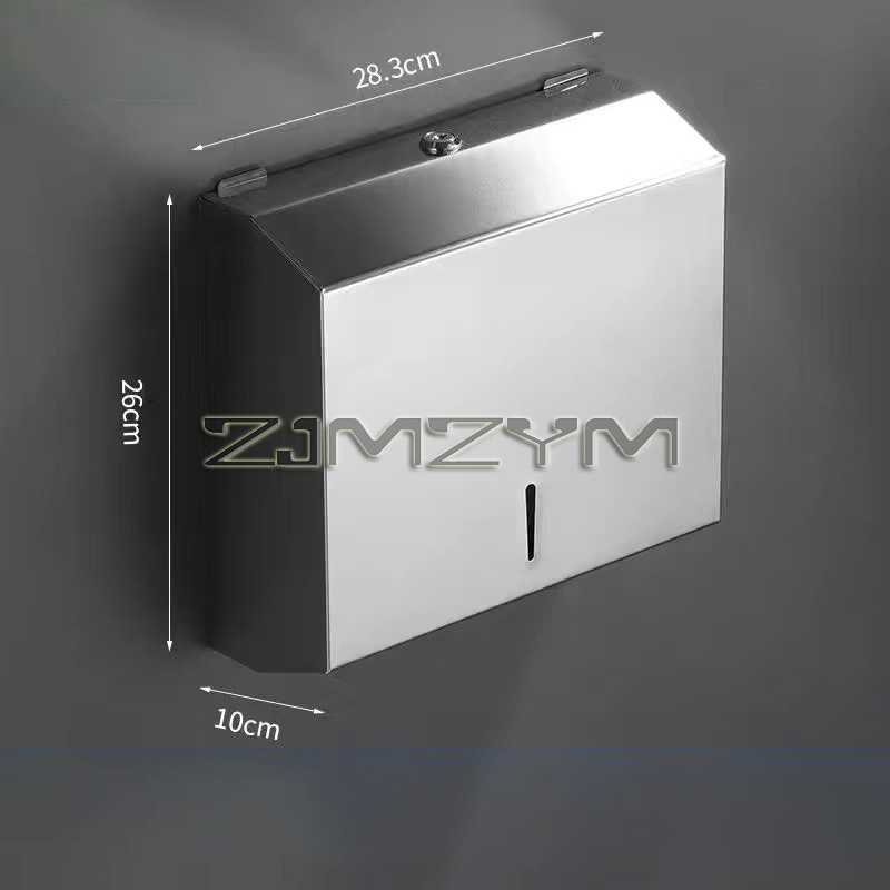 Organizador de papel de parede para banheiro, aço inoxidável, grande rack de tecido, casa, hotel, rolo de papel higiênico, suporte com trava: Transparente