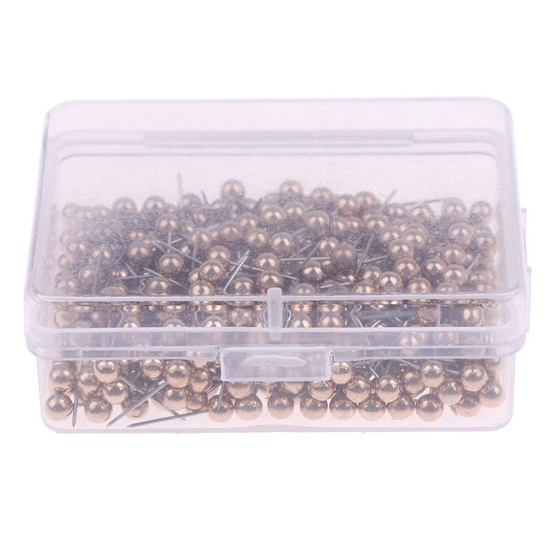 400pcs Round Plastic Head Steel Push Pins Map Thumb Tacks Pin Office School