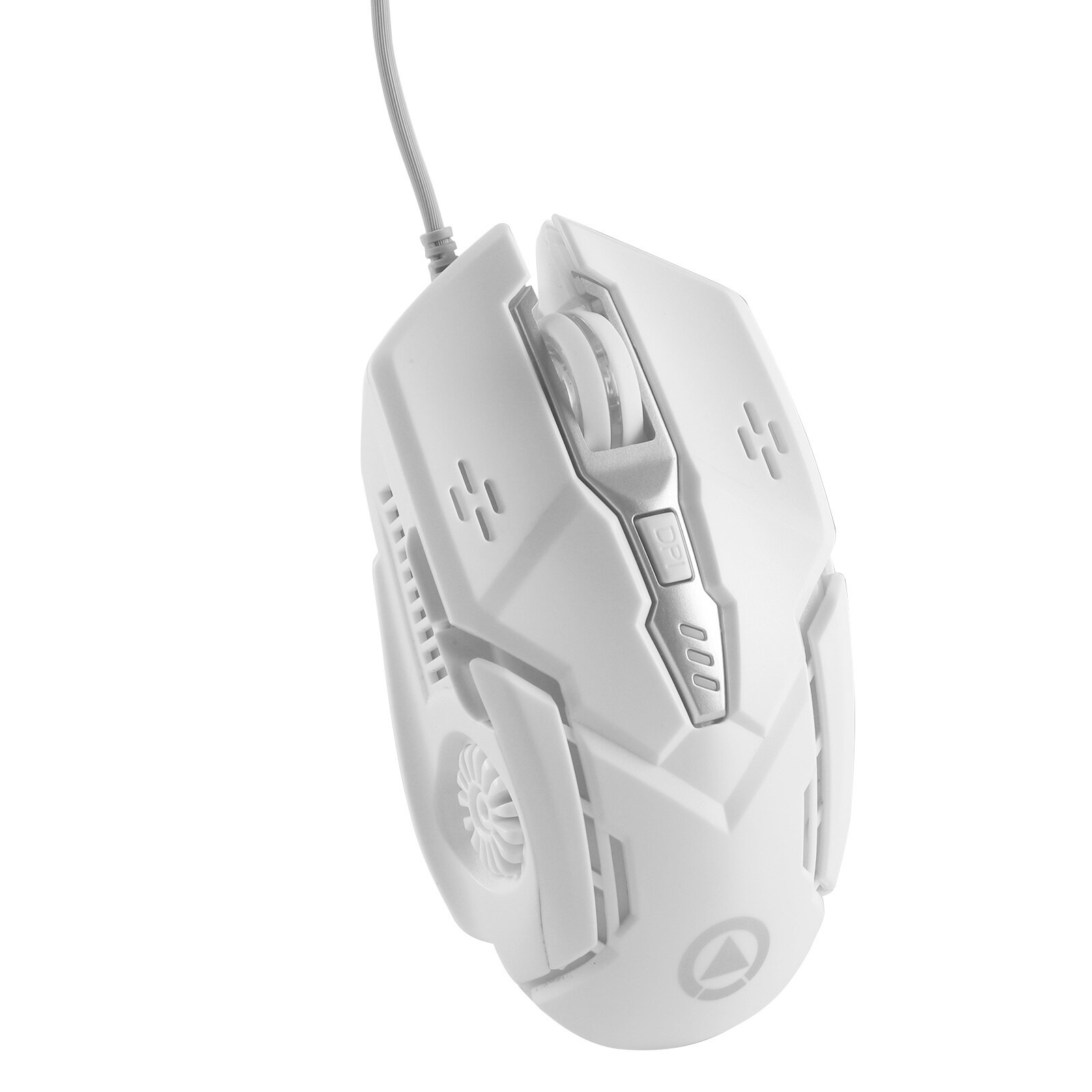 Souris de jeu filaire 3200 DPI, accessoire optique ergonomique et , USB, LED, Cool, avec tapis de souris pour ordinateur portable et PC: Only White Mouse