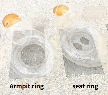 freundlicher transparent Ente Schwimmen Ring Baby der Achselhöhle Schlecht Ring freundlicher Ente Sitz Ring: Achsel Ring