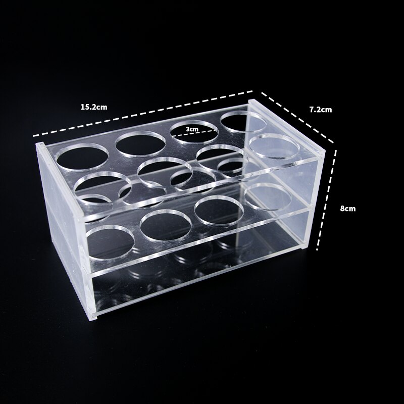 1Pcs 8 Holes Laboratory Test Tube Rack For 50ml Acrylic Plexiglass Tube