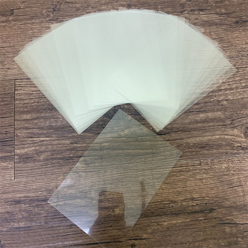 50pcs/lot Clear Plastic Window Sheets and Adhesive Double-sided Adhesive Foam Strips for DIY Shaker Cards Making 11*16cm