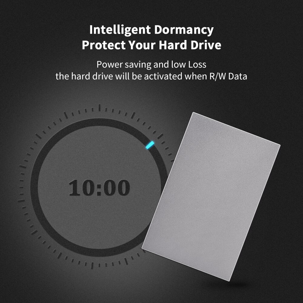 SSK HDD Case 2.5 Inch SATA to USB 3.0 Adapter Hard Drive Enclosure SSD HDD Case Hard Disk Box HDD Enclosure Iron Grey HE-V600