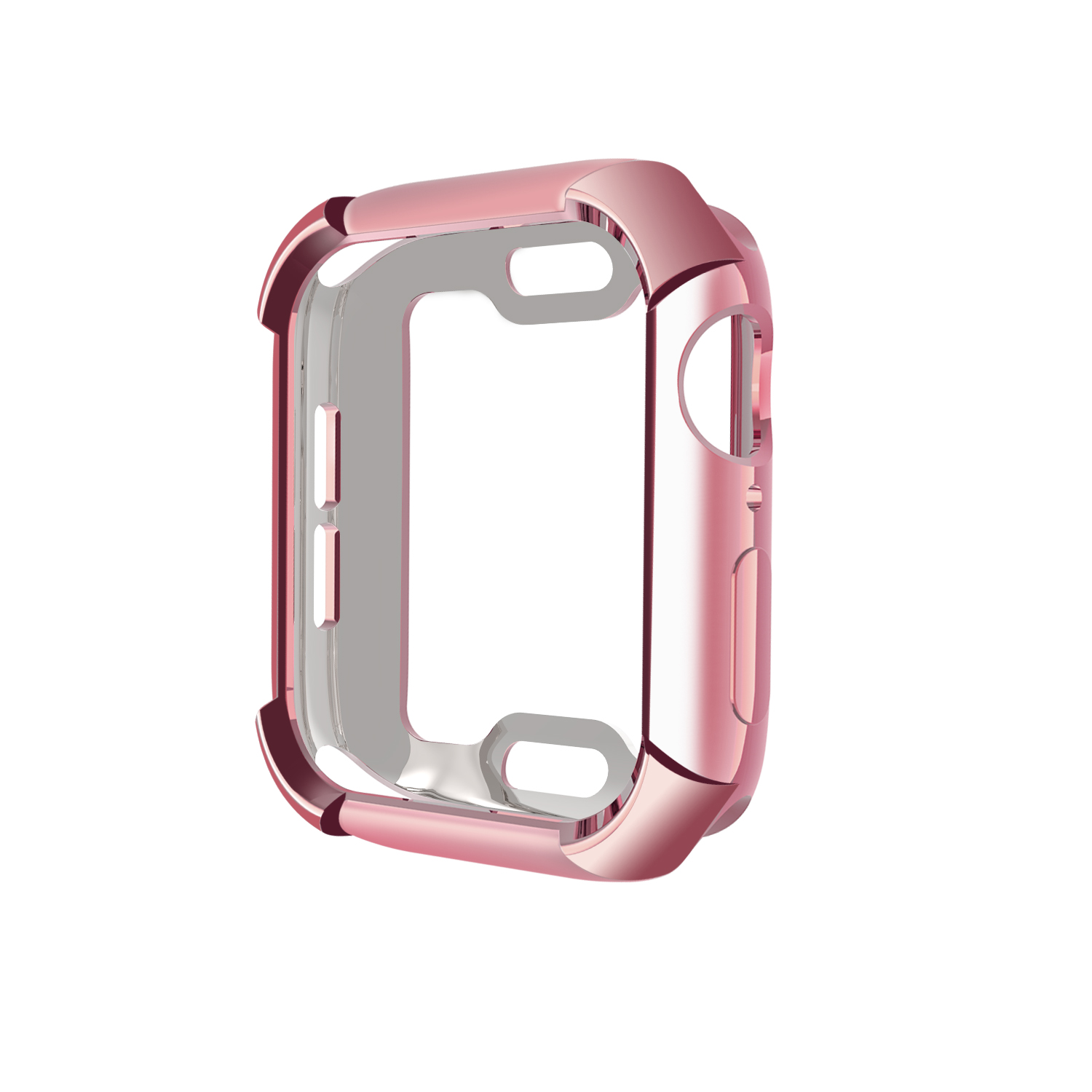 Funda para reloj Apple Watch 5/4 40mm 44mm protección completa a prueba de caídas fundas de TPU para iWatch Series 5 4 42mm 38mm: Rosa / 40MM