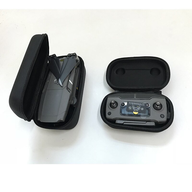 2 em 1 Durável Rígida Controlador do Transmissor Portátil Caixa de Armazenamento & Saco Corpo Caso Carring Para DJI Zangão Mavic 2 pro/Zoom