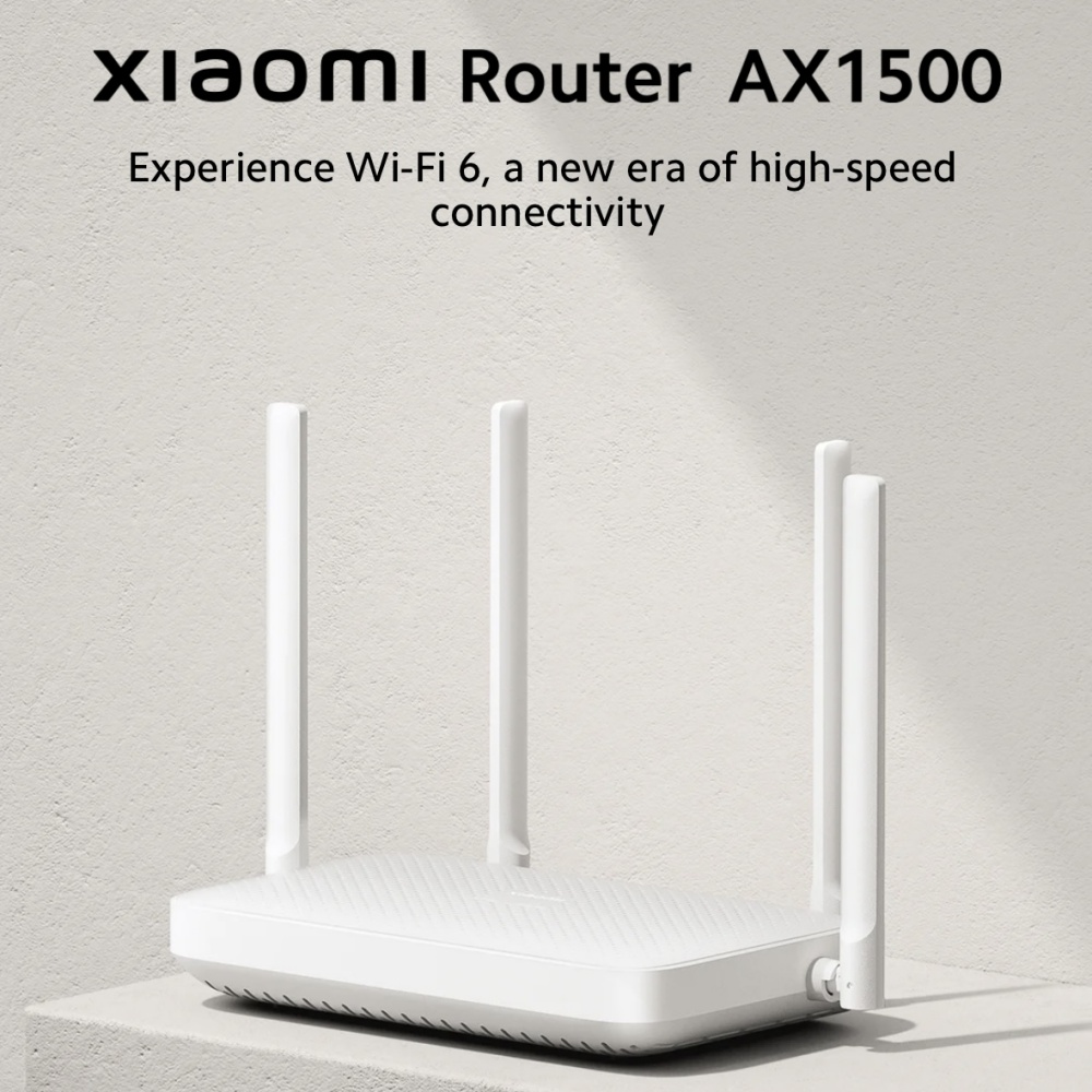 Xiaomi router  ax1500 2.4g/5.0 ghz wifi 6 dual band mesh wifi 6 repeater børn online beskyttelse app kontrol