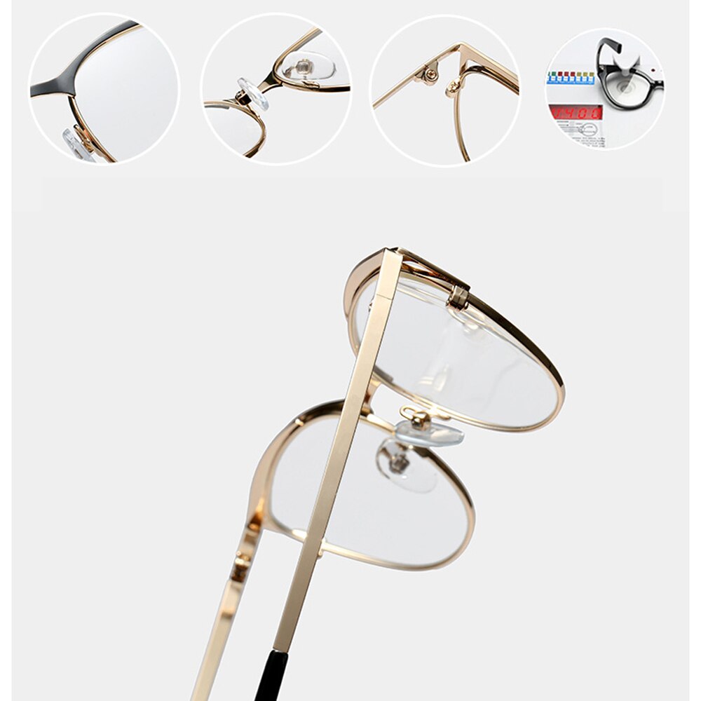 Kachawoo cat eye glasses frame women metal eyeglasses optical glasses female gold black pink ladies item