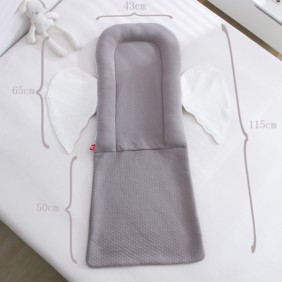 43x115cm mãe portátil abraço swaddle envolto berço para meninas meninos berços do bebê com anjo balanço cobertor cama