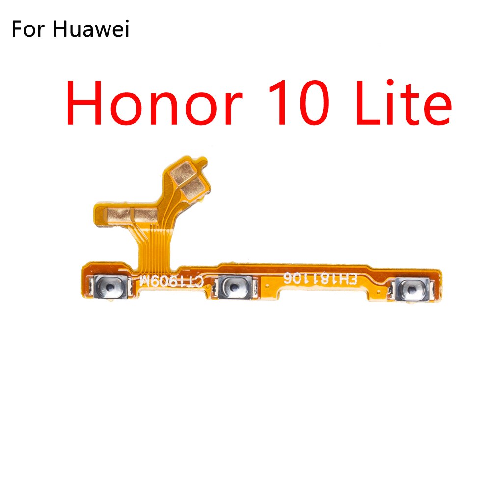 ON OFF Power Button Flex Cable Ribbon For HuaWei Honor 8 8C 9 10 Lite 8X max Mute Silence Volume Key Part: For Honor 10 Lite