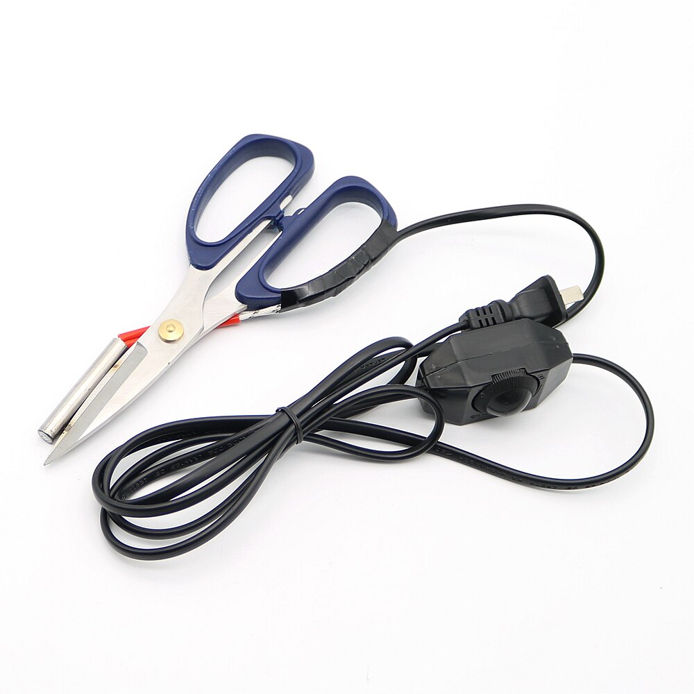 220V Electric Heating Tailor Scissors with Switch Controller for Cloth Cutting