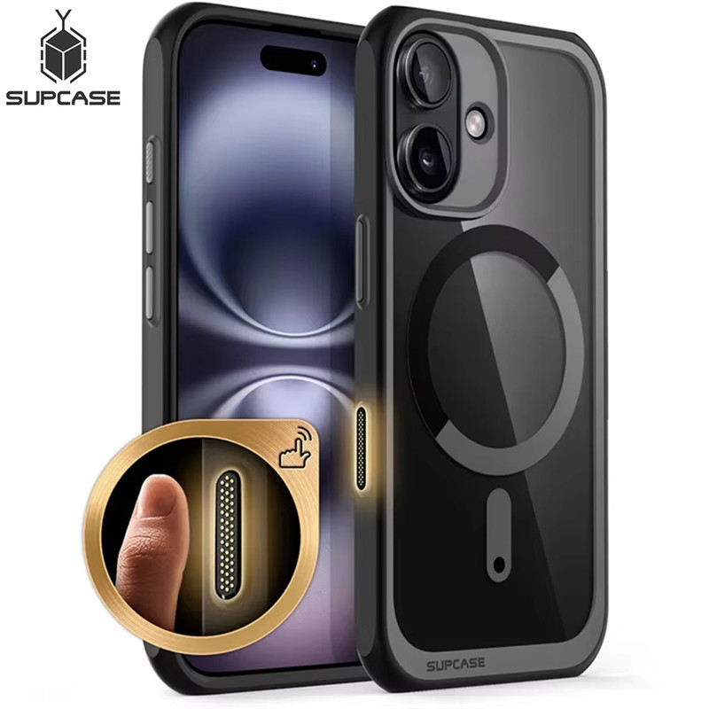 SUPCASE-funda magnética For iPhone 16 Case carcasa con botón de captura de Control de cámara, delgada, a prueba de golpes, MagSafe