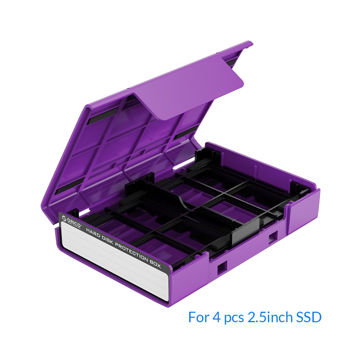 Orico Php Harde Schijf Beschermende Doos Draagbare Pp 3.5-Inch Harde Schijf Beschermende Doos Waterdichte Externe Harde Schijf Opslag doos: PHP25-OR-Purple
