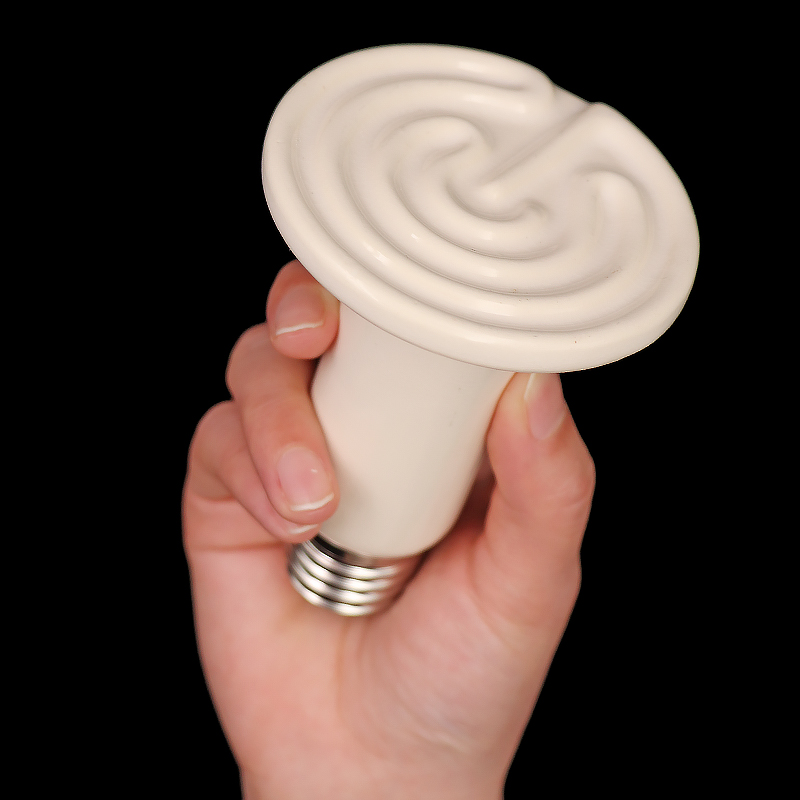 Lámpara de calefacción de cerámica infrarroja para reptiles, emisor de calor, Bombilla de cerámica de 220V, 25W, 50W, 75W, 100W, 150W, 200W