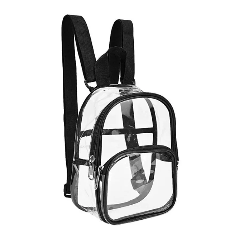 Läpinäkyvä PVC Vedenpitävä Reppu - Unisex - Rento Matka - Opiskelijat - Vetoketju