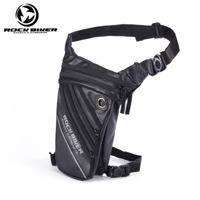 ROCK BIKER Motorcycle Trunk motorcycle bags racing bags leg bags Reflector safety 4 colors: Black