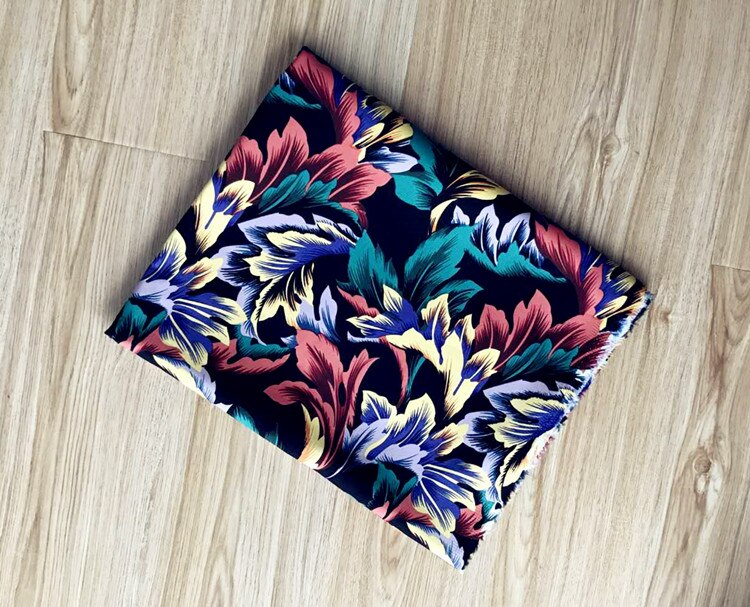 Venda quente tecido de vestuário de algodão retro artesanal diy tecido tricolor canna vestuário impressão senhoras vestido tecidos: Damasco