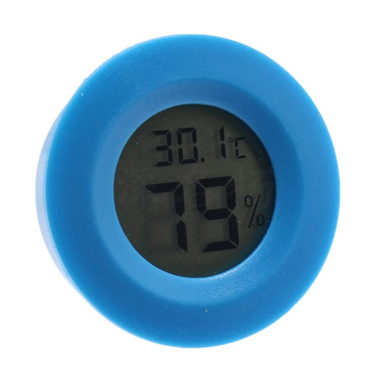Mini digital termômetro higrômetro temperatura e umidade indoor display lcd casa sensor de computador sala higrômetro medidor: Blue