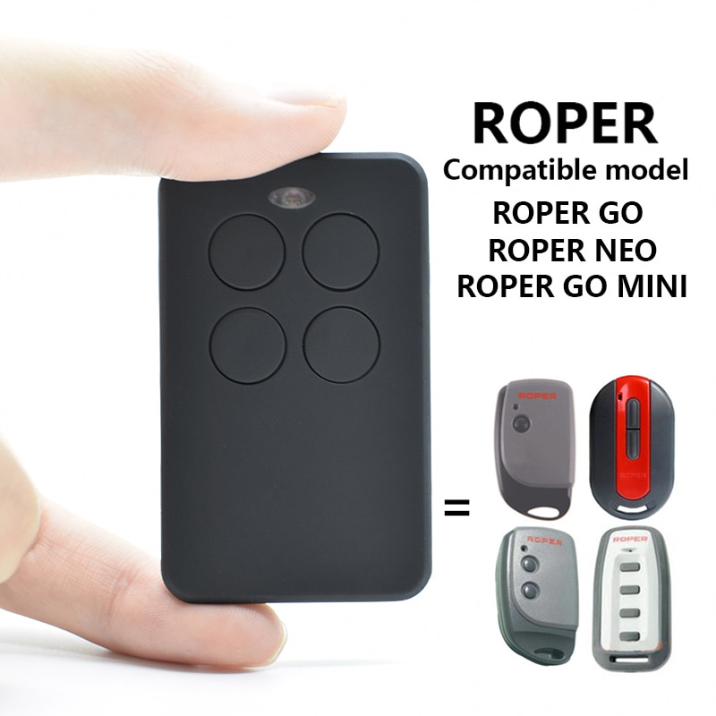 ROPER NEO télécommande 433MHz clone ROPER télécommande ouvre-porte de Garage ROPER GO MINI code roulant duplicateur de télécommande