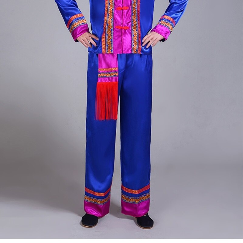 Hmong men clothes national Chinese folk dance thnic modern hmong clothes dance costumes classical hmong clothes FF1526