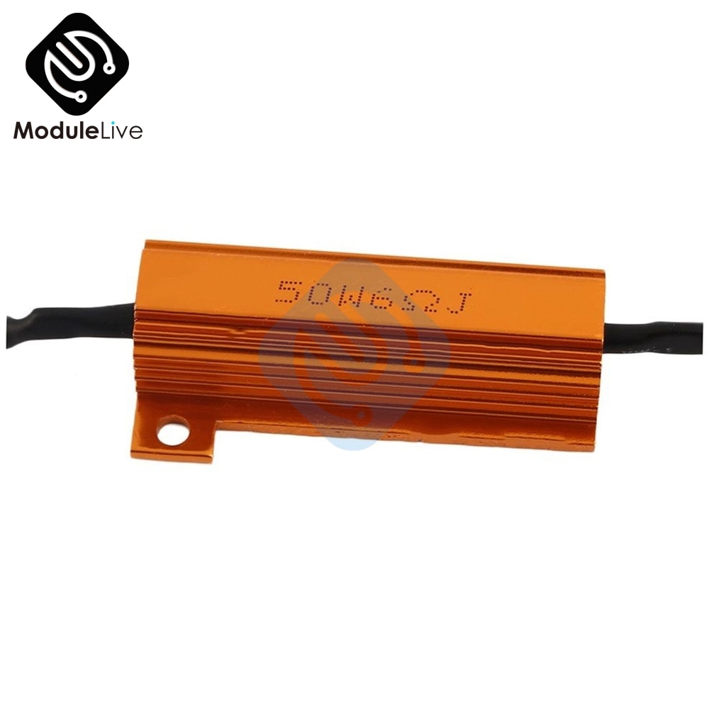 LED DRL Fog Turn Singal Load Resistor 5W-50W 6 ohm Two Cancellers For 12V Cars