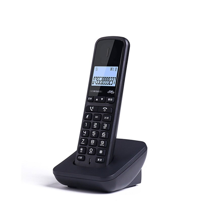 1-Handset Cordless Phone for Home with LCD Backlight, Volume Adjustable, Caller ID, 18 Ringtones, Intercom, Expandable Phone