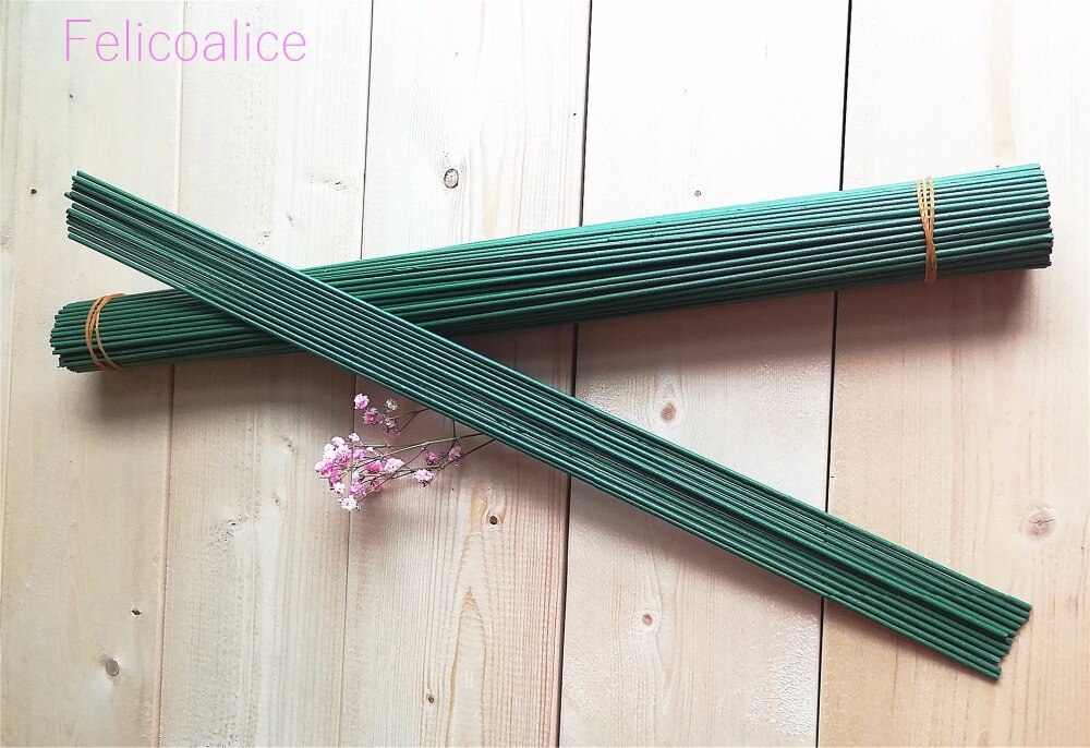 100 stks/partij Dia: 2mm 2 # Nylon Bloem Draad Handgemaakte DIY Zijde Bloem Draad Steel