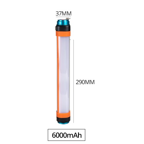 6000 mah camping ledet lanterne usb oppladbar 18650 ip67 vanntett bærbar ledet lanterne fottur magnetisk lommelykt fakkellampe: 3