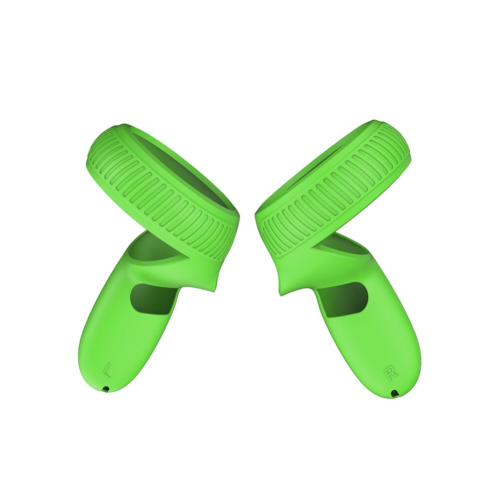 Hand Grip Cover For Oculus Quest 2 VR Touch Controller Case Handle Sleeve Protective Cover Strap For Oculus Quest 2 Accessories: Green 5