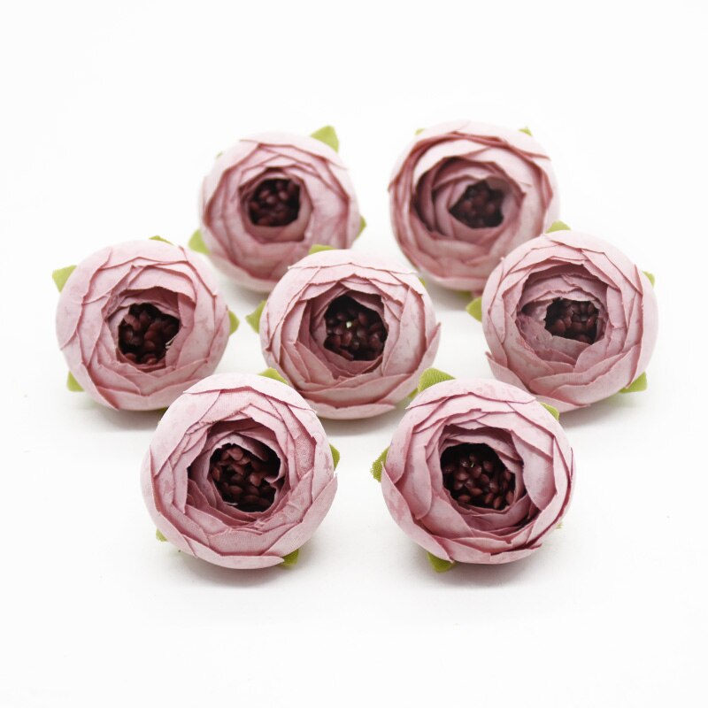 100 sztuk sztuczne kwiaty jedwabny pąki herbaty róże akcesoria robić dekoracji domu Diy broszka ślubna Scrapbooking nakrycia głowy kwiat na nadgarstek: 3